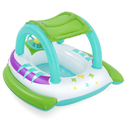 PONTON PLAŻOWY DO PŁYWANIA Z DASZKIEM 107 X 112 CM BESTWAY 34149