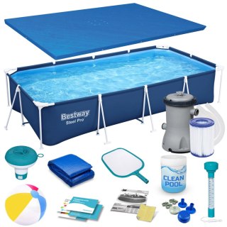 BASEN OGRODOWY STELAŻOWY 400 X 211 X 81 CM 15W1 BESTWAY 56405N