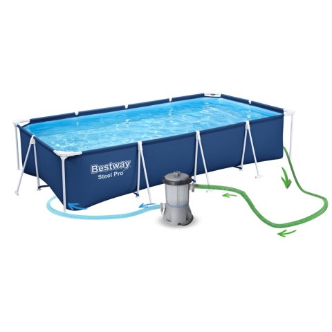 BASEN OGRODOWY STELAŻOWY 400 X 211 X 81 CM 15W1 BESTWAY 56405N