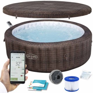 DMUCHANE SPA LAY-Z BALI BROWN 7 OSOBOWE BESTWAY 6001P