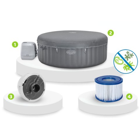 DMUCHANE SPA LAY-Z SANTORINI PRO 7 OSOBOWE BESTWAY 6001T