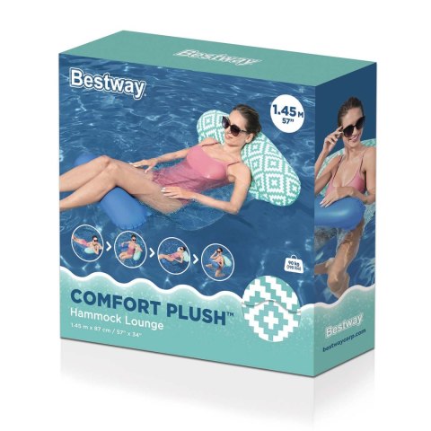 MATERAC DMUCHANY DO PŁYWANIA COMFORT PLUSH BESTWAY 43555