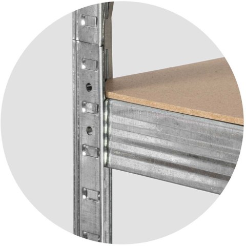REGAŁ METALOWY MAGAZYNOWY 180 X 90 X 40 CM HUMBERG HR-812