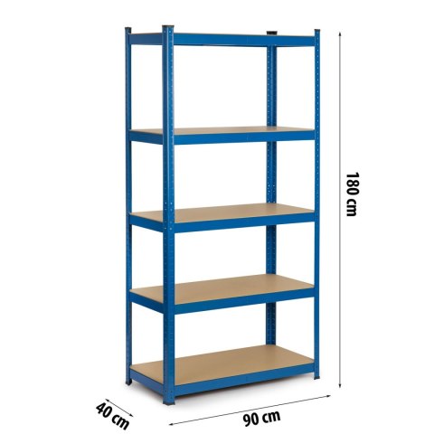 REGAŁ METALOWY MAGAZYNOWY 180 X 90 X 40CM HUMBERG 4848