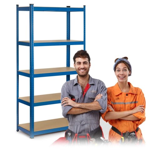 REGAŁ METALOWY MAGAZYNOWY 180 X 90 X 40CM HUMBERG 4848