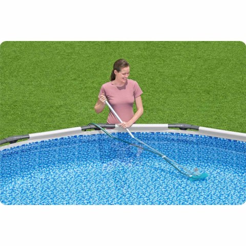 ZESTAW DO CZYSZCZENIA BASENU KIJ 167CM + ODKURZACZ + SIATKA BESTWAY 58013