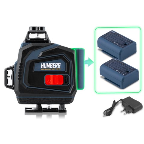 LASER KRZYŻOWY W WALIZCE + AKCESORIA HUMBERG HM-170