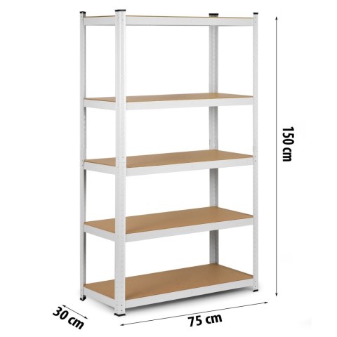 REGAŁ METALOWY MAGAZYNOWY 150 X 75 X 30 HUMBERG 4841