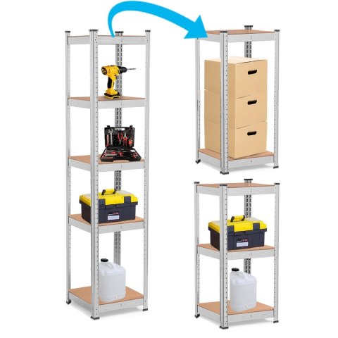 REGAŁ METALOWY MAGAZYNOWY 180 X 40 X 40 HUMBERG 4819