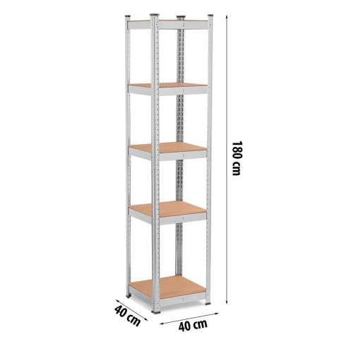 REGAŁ METALOWY MAGAZYNOWY 180 X 40 X 40 HUMBERG 4819