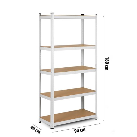 REGAŁ METALOWY MAGAZYNOWY 180 X 90 X 40 HUMBERG 4847