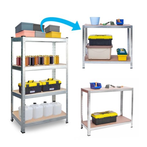 REGAŁ METALOWY MAGAZYNOWY 180 X 90 X 40 CM HUMBERG HR-812 + POKROWIEC GRATIS