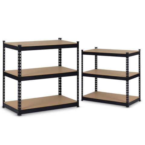 REGAŁ METALOWY MAGAZYNOWY 183 X 90 X 45 CM HUMBERG HR-700 CZARNY