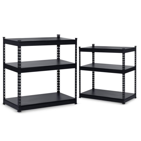 REGAŁ METALOWY MAGAZYNOWY 183 X 90 X 45 CM HUMBERG HR-700 CZARNY
