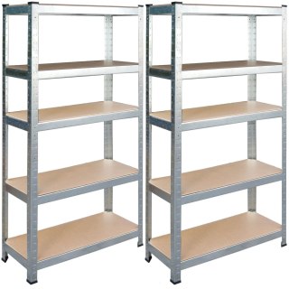 REGAŁ METALOWY MAGAZYNOWY ZESTAW 2 SZT 180 X 90 X 40 CM HUMBERG HR-812
