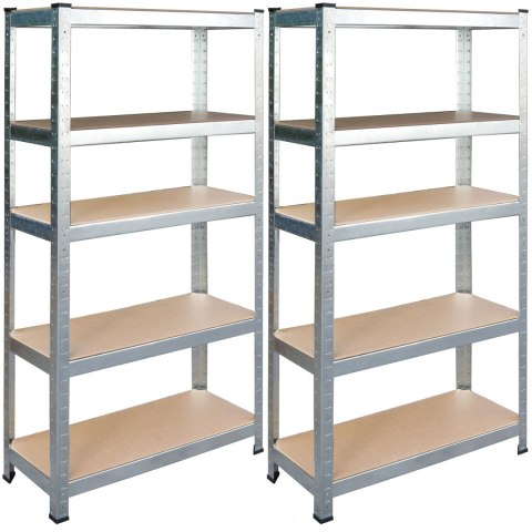 REGAŁ METALOWY MAGAZYNOWY ZESTAW 2 SZT 180 X 90 X 40 CM HUMBERG HR-812