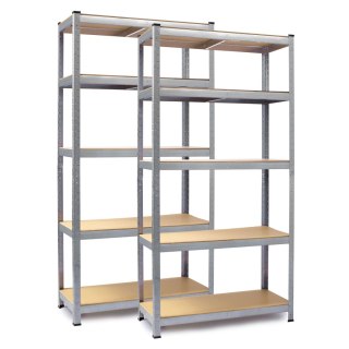 REGAŁ METALOWY MAGAZYNOWY ZESTAW 2 SZT 180 X 90 X 40 CM HUMBERG HR-812
