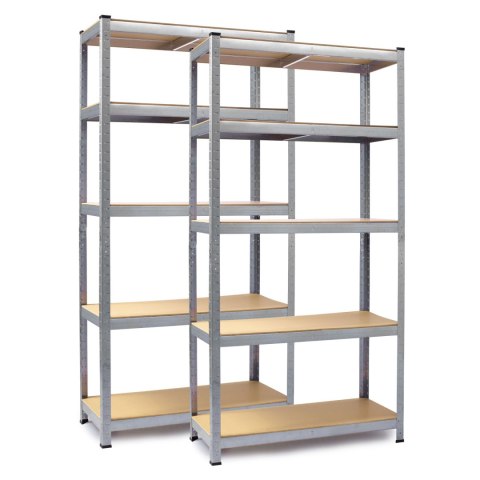 REGAŁ METALOWY MAGAZYNOWY ZESTAW 2 SZT 180 X 90 X 40 CM HUMBERG HR-812