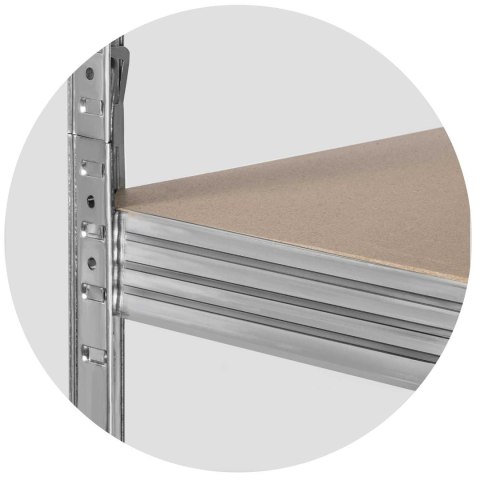 REGAŁ METALOWY MAGAZYNOWY ZESTAW 2 SZT 180 X 90 X 40 CM HUMBERG HR-812