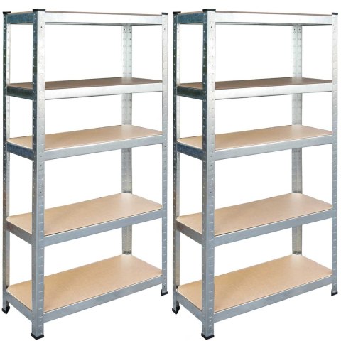 REGAŁ METALOWY MAGAZYNOWY ZESTAW 2 SZT 180 X 90 X 40 CM HUMBERG HR-812