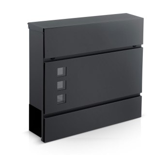 SKRZYNKA NA LISTY 37X37X10,5 CM ANTRACYT HM-863