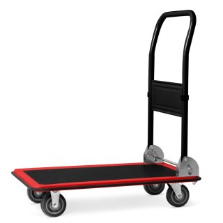 WÓZEK TRANSPORTOWY PLATFORMOWY HM-505 CZARNO-CZERWONY