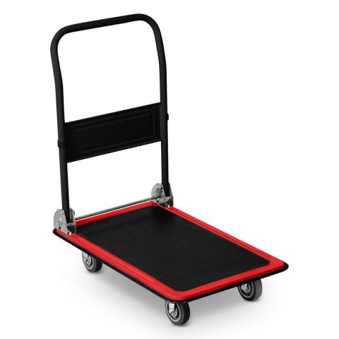 WÓZEK TRANSPORTOWY PLATFORMOWY HM-505 CZARNO-CZERWONY