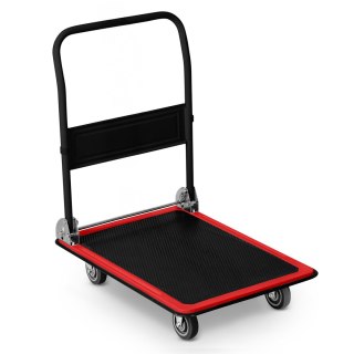 WÓZEK TRANSPORTOWY PLATFORMOWY HM-506 CZARNO-CZERWONY