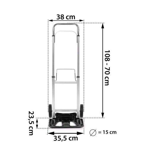 WÓZEK TRANSPORTOWY, RĘCZNY SKŁADANY HUMBERG HM-508