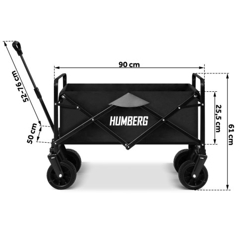 WÓZEK TRANSPORTOWY, SKŁADANY 100L HUMBERG HM-512