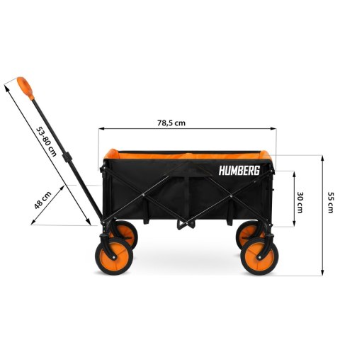 WÓZEK TRANSPORTOWY, SKŁADANY 100L HUMBERG HM-513