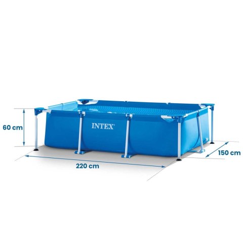 BASEN OGRODOWY STELAŻOWY 220 X 150 X 60 CM 15W1 INTEX 28270 BASEN OGRODOWY STELAŻOWY 220 X 150 X 60 CM 15W1 INTEX 28270