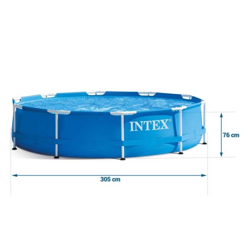 BASEN OGRODOWY STELAŻOWY 305 X 76 CM 10W1 INTEX 28202 BASEN OGRODOWY STELAŻOWY 305 X 76 CM 10W1 INTEX 28202