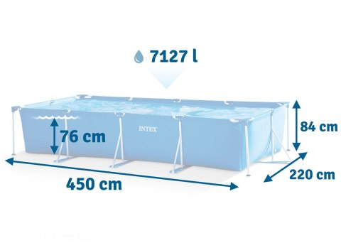 BASEN OGRODOWY STELAŻOWY 450 X 220 X 84 CM INTEX 28273 BASEN OGRODOWY STELAŻOWY 450 X 220 X 84 CM INTEX 28273
