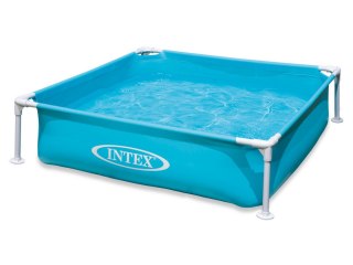 BASEN STELAŻOWY MINI DLA DZIECI TURKUSOWY 122 X 122 X 30 CM INTEX 57173
