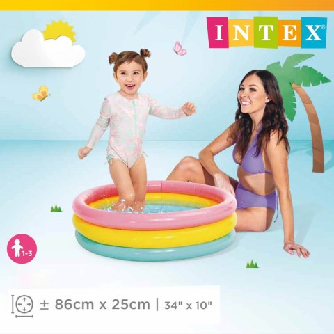 BRODZIK DMUCHANY 3 KOLORY 86 X 25 CM INTEX 58924 BRODZIK DMUCHANY 3 KOLORY 86 X 25 CM INTEX 58924