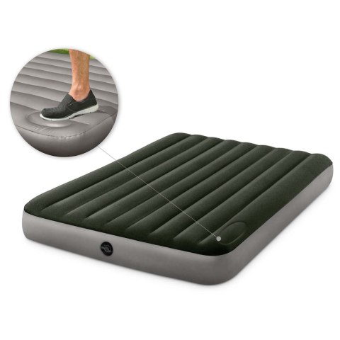 MATERAC DMUCHANY 203X152X25 CM Z WBUDOWANĄ POMPKĄ NOŻNĄ INTEX 64763