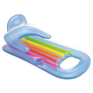 MATERAC, FOTEL DO OPALANIA I PŁYWANIA 2W1 KING COOL 160 X 85CM INTEX 58802 SREBRNY