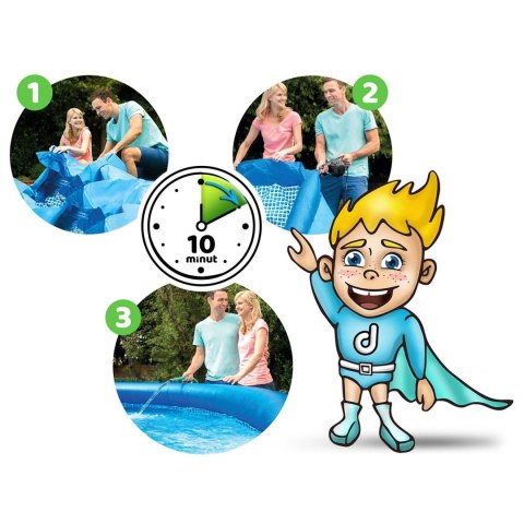 BASEN OGRODOWY ROZPOROWY 366 X 76 CM 15W1 INTEX 28132 + MASZYNKA DO BANIEK GRATIS