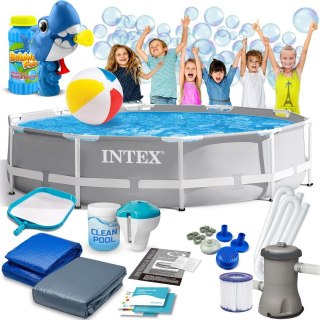 BASEN OGRODOWY STELAŻOWY 305 X 76 CM 15W1 INTEX 26702 + MASZYNKA DO BANIEK GRATIS