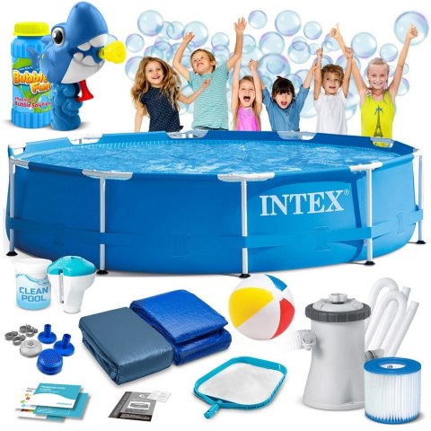 BASEN OGRODOWY STELAŻOWY 305 X 76 CM 15W1 INTEX 28202 + MASZYNKA DO BANIEK GRATIS