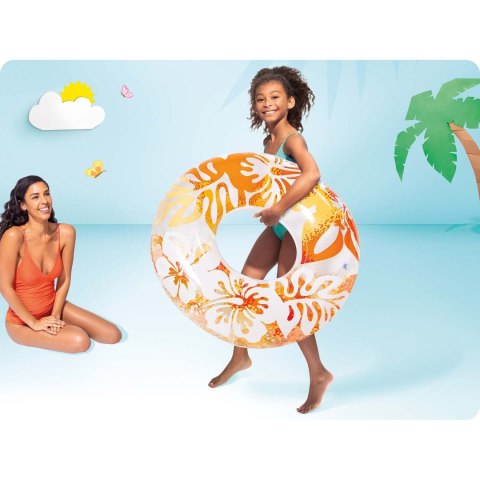 KÓŁKO DO PŁYWANIA ŚREDNICA 91 CM 3 KOLORY INTEX 59251 POMARAŃCZOWY