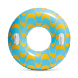 KOŁO DO PŁYWANIA NIEBIESKIE W ZYGZAKI 91 CM INTEX