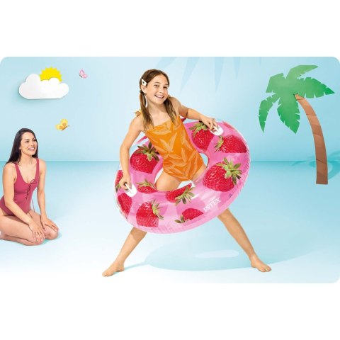 KOŁO DO PŁYWANIA TRUSKAWKI 107 CM INTEX 56261