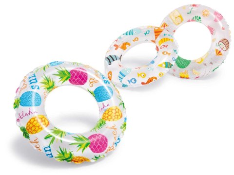 KOŁO DO PŁYWANIA TRZY WZORY 51 CM INTEX 59230 ANANAS
