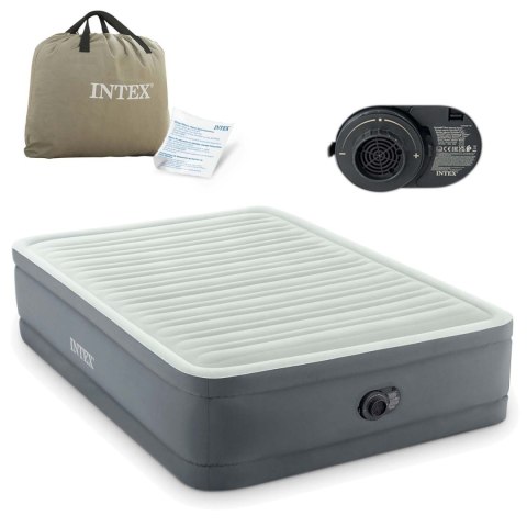 MATERAC DMUCHANY 191X137X46 CM Z WBUDOWANĄ POMPKĄ ELEKTRYCZNĄ INTEX 64904ND
