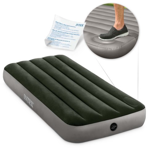 MATERAC DMUCHANY 191X79X25 CM Z WBUDOWANĄ POMPKĄ NOŻNĄ INTEX 64760