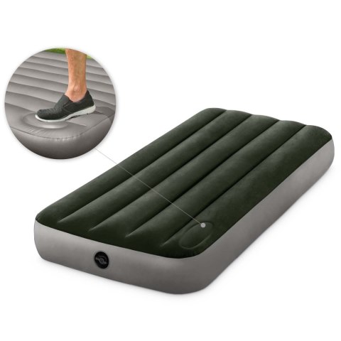 MATERAC DMUCHANY 191X79X25 CM Z WBUDOWANĄ POMPKĄ NOŻNĄ INTEX 64760