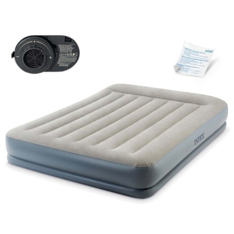 MATERAC DMUCHANY 203X152X30 CM Z WBUDOWANĄ POMPKĄ ELEKTRYCZNĄ INTEX 64118