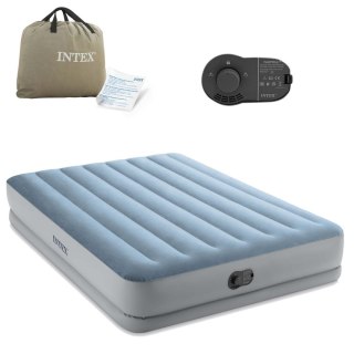 MATERAC DMUCHANY 203X152X36 CM Z WBUDOWANĄ POMPKĄ ELEKTRYCZNĄ INTEX 64159